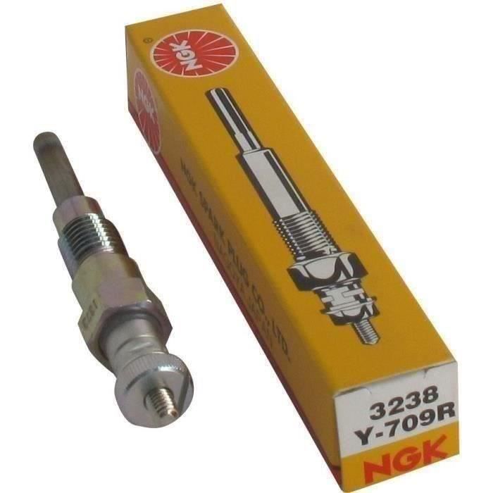 Bougie d'allumage de préchauffage NGK Y-709R adaptable pour engins de manutention et générateurs KUB