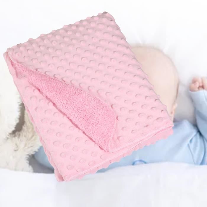 Fafeicy Couverture pour bébé Couverture bébé couverture thermique légère pour nouveau-né bébé couverture super douce recevant Rose