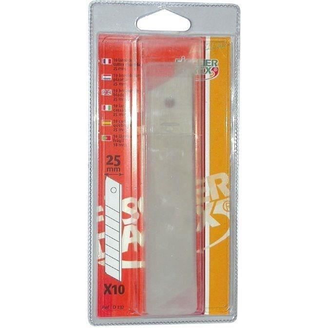 FISCHER DAREX Lot de 10 Lames de cutter - 25 mm - Cdiscount Beaux