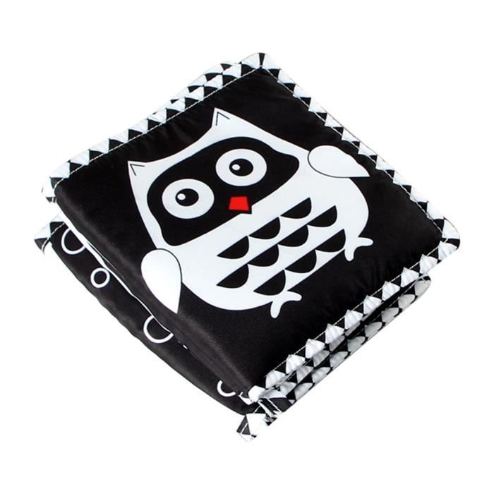 Livre Doux En Tissu Pour Bebe Livres Doux En Noir Et Blanc Pour Enfants Garcons Et Filles Jouets Educatifs Chouette Cdiscount Jeux Jouets