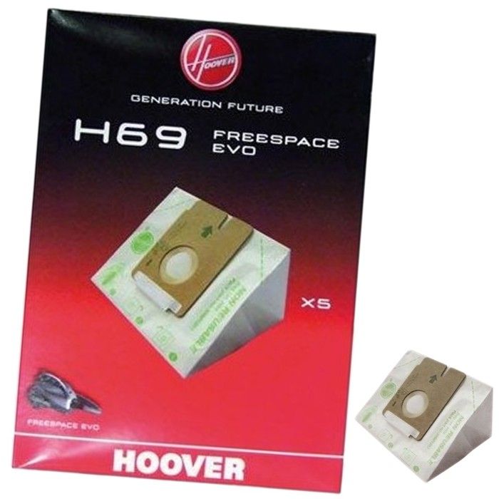 lot de 5 sacs H69 294242 3657 Aspirateur HOOVER 17473