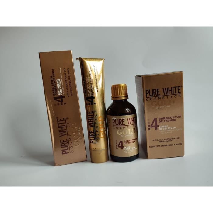 Pure White Gold Serum Concentr Et Tube Cr me Cdiscount Au Quotidien