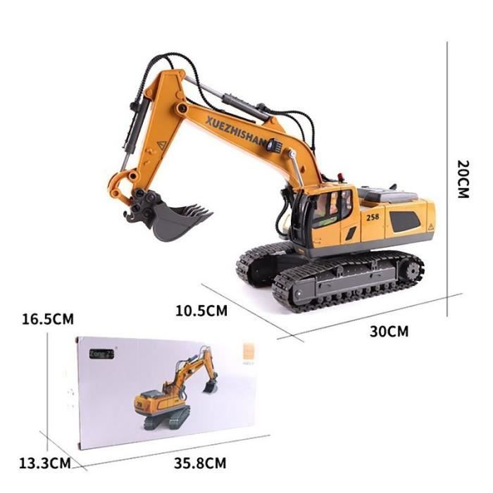 Camion RC 2-en-1 Amewi - Tracteur Et Pelleteuse 1:24 | Télécommandé Pour Enfants 8ans+