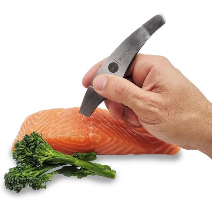 Pinces à Jambon Et Poisson ANDOV Inox - Ustensile Pro Pour Tranches Et Arêtes