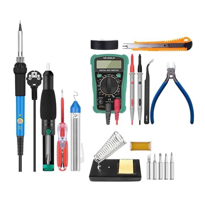 Kit De Fer à Souder électronique 60W Avec Température Réglable - Idéal Pour Débutants Et Réparations