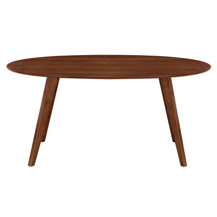 Miliboo Table A Manger Design Vintage Ovale Noyer Marik Achat