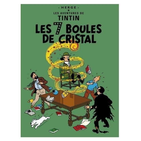 Carte Postale Album De Tintin Les 7 Boules De Cristal 15x10cm Cdiscount Beaux Arts Et Loisirs Creatifs