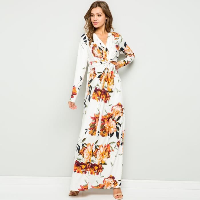 maxi robe fleurie