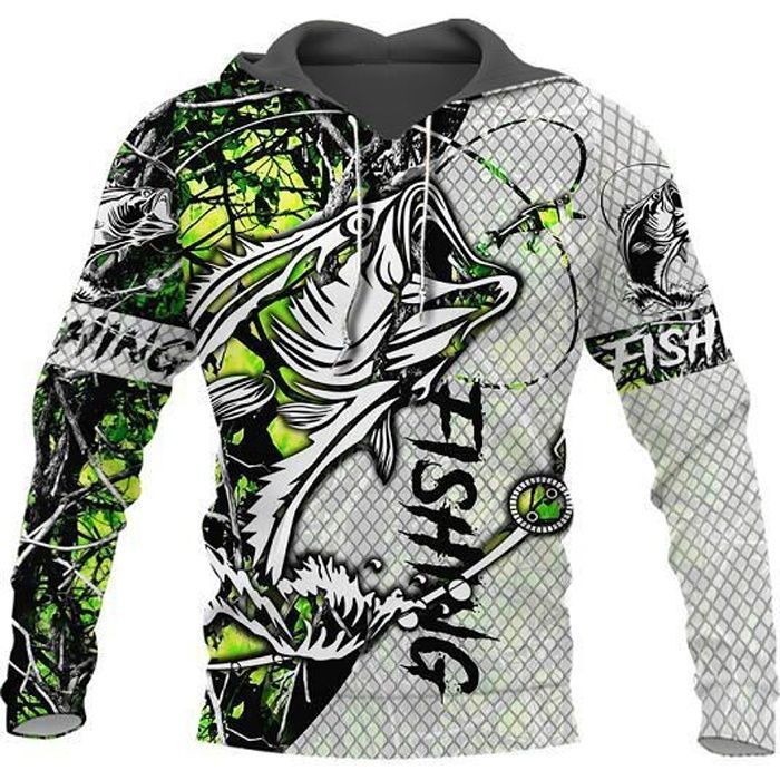 Chemise De Pêche Homme Mossy Oak Taille M - Camo Noir/Blanc - Capuche