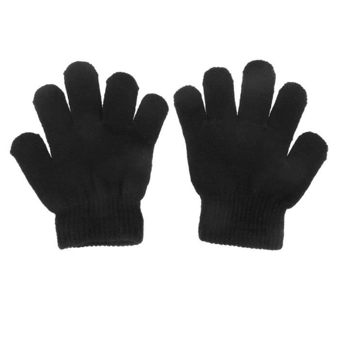 6 Paires De Gants/moufles Enfant - Arc-en-ciel, Tricoté épais - Pour Filles Et Garçons De 5 à 13 Ans, école, Jeux Extérieur