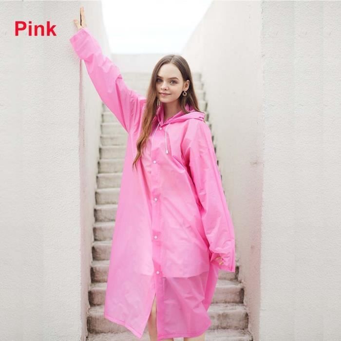 2 Pack Imperméable, Ponchos De Pluie Portables En EVA Avec Capuche Et Manches Équipement De Pluie Réutilisable