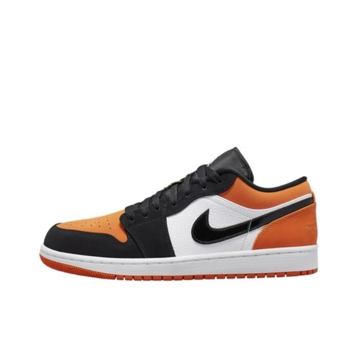 Basket AIRs JORDANs 1 Noir Orange Femme et Homme Orange - Cdiscount  Chaussures