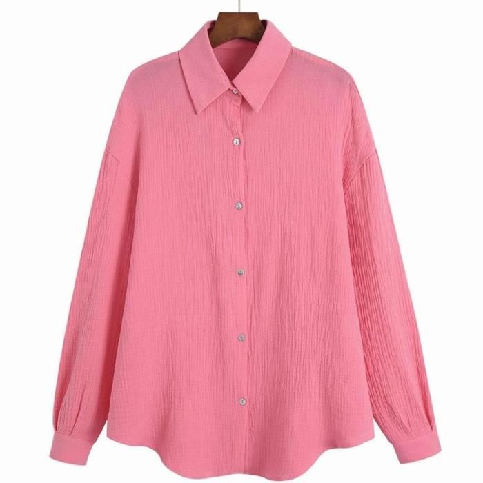 Grande Chemise équitation Femme Rose - Douvres, Manches Longues, Quart De Zip