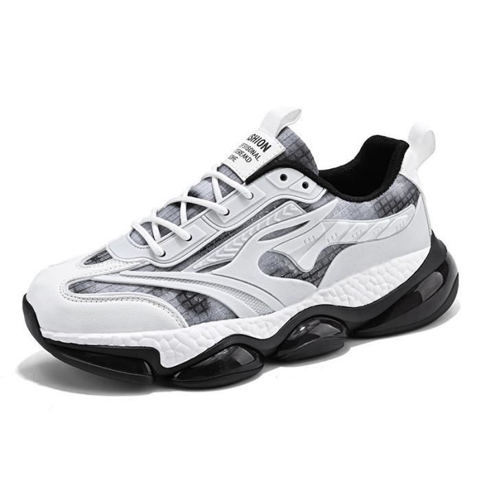 KIANII Chaussures décontractées pour hommes à coussin dair résistant à lusure avec semelle épaisse de haute qualité