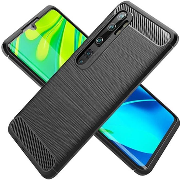 Coque Xiaomi 12 Pro / 11T / 10 Lite / Redmi Note 11 / 10 - TPU Fibre Carbone + Verre Trempé - NEUVE