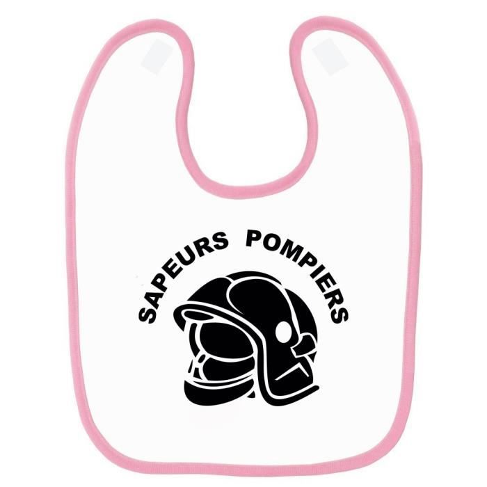 Bavoir Bebe Imprime Pompier Rose Cdiscount Puericulture Eveil Bebe