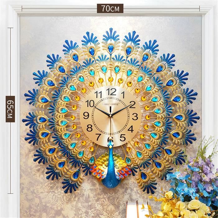 grande montre fixée au mur horloge Details about / Horloge murale de quartz de qualité
