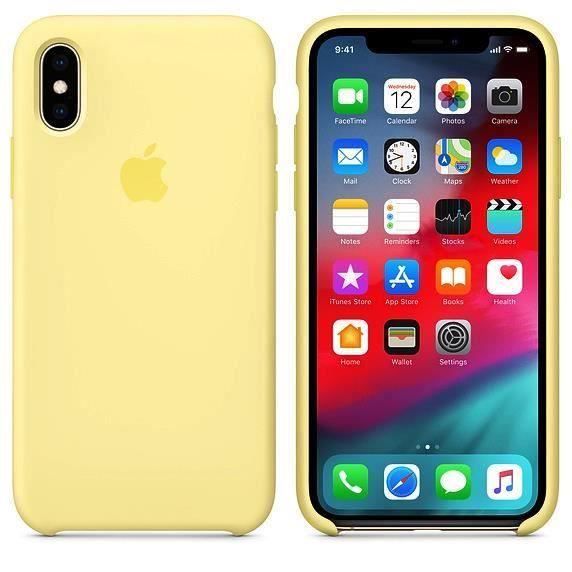Coque Silicone Jaune Pour IPhone 6/7/8 PLUS/X/XR/11 - Housse Antidérapante