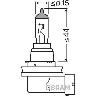 osram lampe de phare halogène original h8