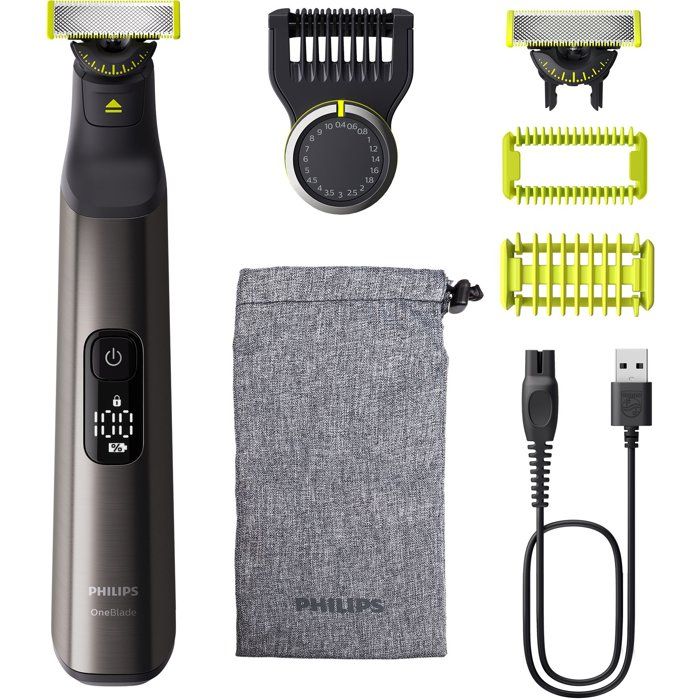 Tondeuse barbe & corps - PHILIPS - OneBlade Pro 360 - 2 lames - Sabot 14-en-1 - Autonomie 90 min