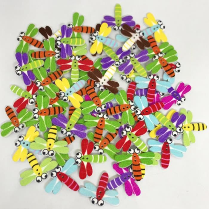 Lot De 25 Boutons Papillon En Bois - Neufs, Pour Créations Manuelles, Bricolage, Couture