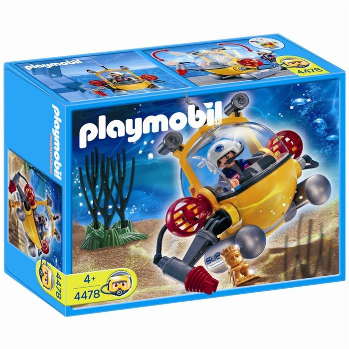 Playmobil 4489 – Explorateur Avec Bateau Zodiac Et Cachalot, Complet (lire Description)