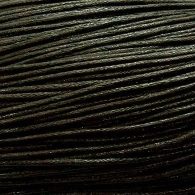 Fil Lacet Coton ciré 1.5 (mm), 10 (m) Noir
