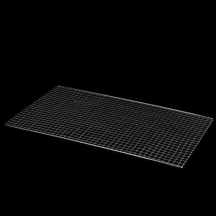 Grille Barbecue Inox 380mm - Treillis Métallique Anti-Adhésif Multi-Usages Pour Camping Pique-Nique