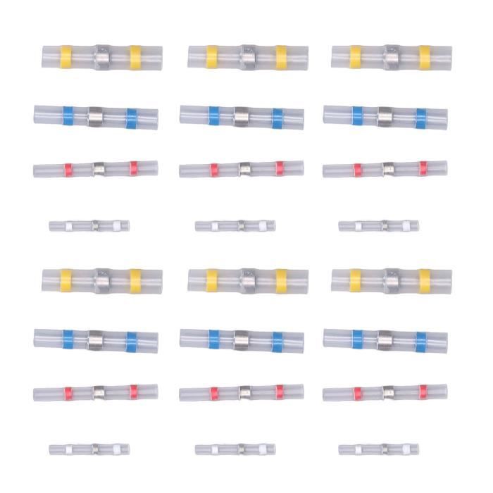 Connecteurs 4.8mm 6.3mm 40 Cosses Électriques à Sertir - 4,8mm Et 6,3mm - Pour Moto, Voiture Et DIY Cosse Câble Moto