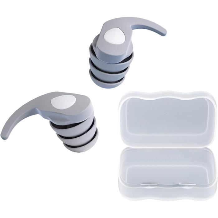 NEUFU 20X Bouchons D'oreille Anti-Bruits Réutilisable Doux Filaire Silicone Oreilles Protection