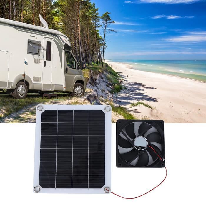 Ventilateur Extracteur Solaire 12V - Murale Haute Vitesse Faible Bruit - Pour Abri Jardin, Serre, Cabane - Économie D'énergie - 9