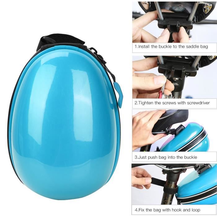 Sacoche De Vélo Sous Selle étanche – 0,5 L, Matériau Papier + TPU – Pour Ville, Courses, Randonnée