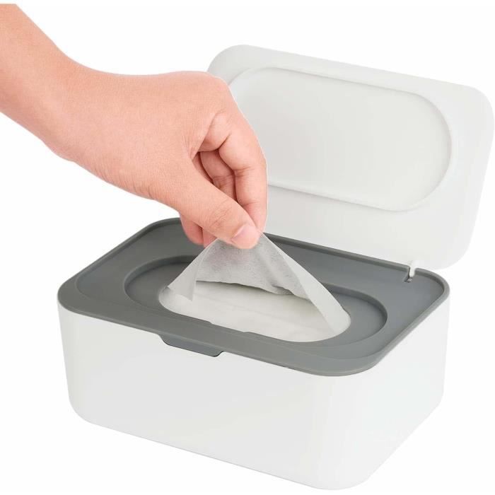 Boîte de rangement pour lingettes humides, lingettes humides, pour