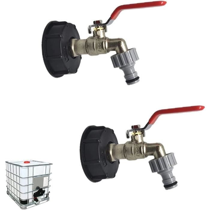 Adaptateur IBC 3/4" Nutmanel - Raccord Laiton Pour Réservoir Eau, Tuyau Jardin | Filetage S60x6