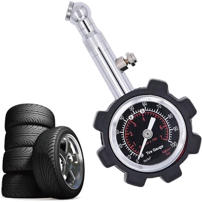 Jauge Cadran De Pression Des Pneus Analogique Voiture Mesure 0-220Psi 0