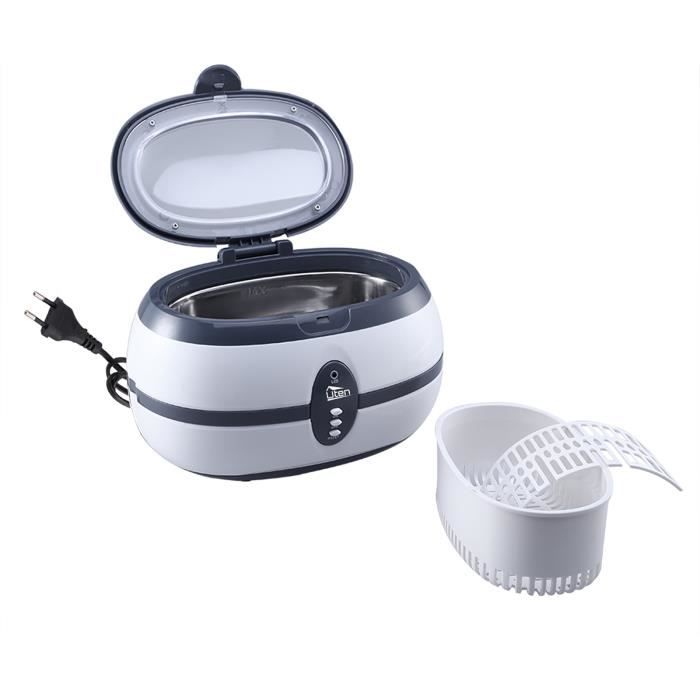 JeaTone Nettoyeur Ultrasons Professionnel 600ml 46kHz – Pour Bijoux, Lunettes, Montres, Prothèses Dentaires Et Plus