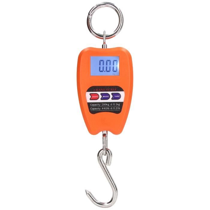 Balance Suspendue Mécanique 10kg/22lb - Cadran Grand écran Rouge - Plateau 30x30cm - Pour Cuisine, Ferme, Commerce