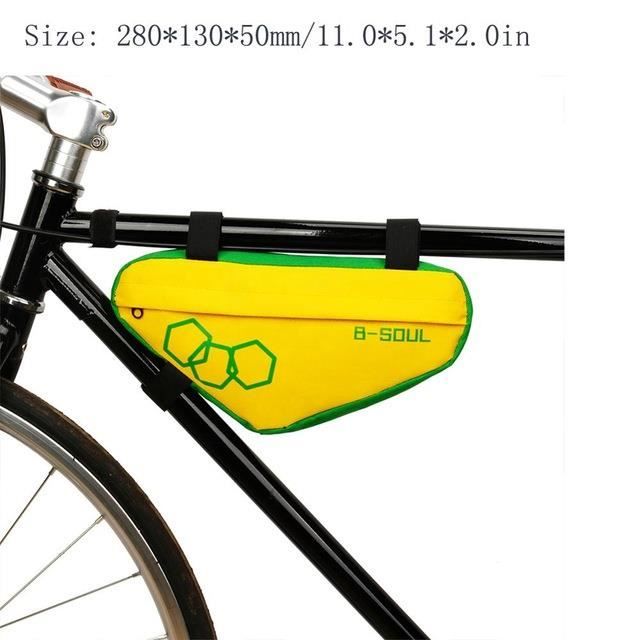 SACOCHE VELO,Bleu--Sac de Tube avant de vélo, sacoche de vélo de