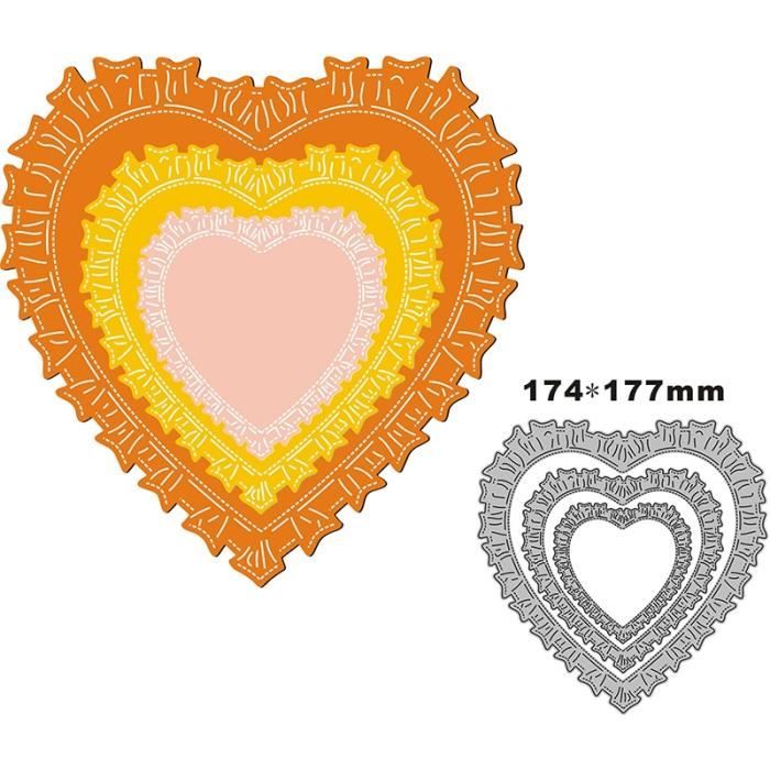 Matrice Découpe Métal WuLi77 - Motif Croix Colombe - 7,7x5cm - Pour Scrapbooking