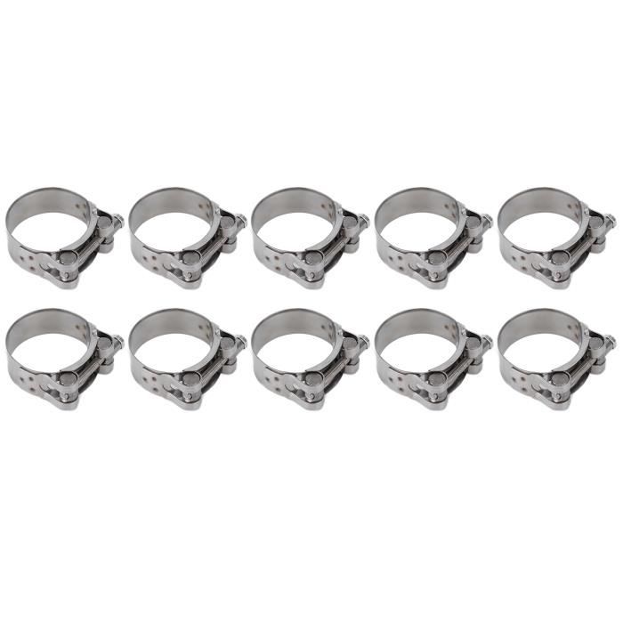 AUPROTEC Lot De 2 Colliers D'Échappement M10 - Colliers Serrage 52mm Qualité Allemande
