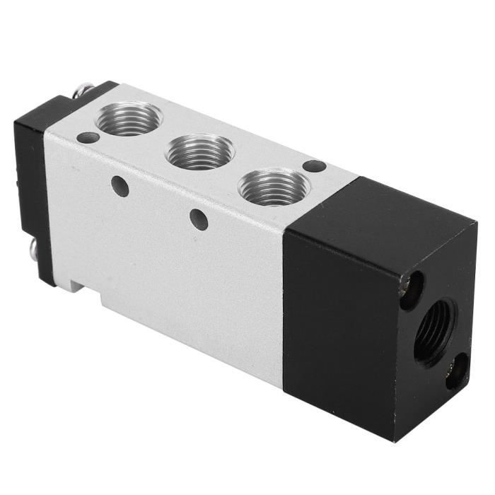 Vanne Pneumatique 5/2 Voies CNCTEC - 24 Volts - 1/4" - 1,5-8 Bar - Électrovanne Magnétique Neuve