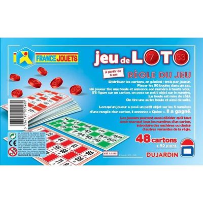 Lot de 48 cartons de loto - prix pas cher chez iOBURO- prix pas