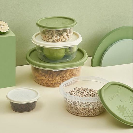 YEMAESRE-4 Pièces Boîtes De Conservation Alimentaire En Acier Inoxydable Boite De Rangement Cuisine Avec Couvercle Boite Alimentaire Hermetique Inox Pour Cuisine Et Congelateur