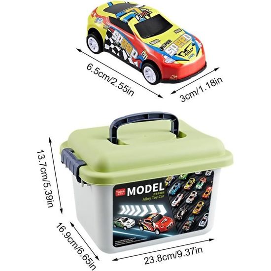 AWAVM Voiture Friction, 8 Pièces Petites Voitures Jouets Voiture Mi Coffret Voiture Jouet Pour Enfants Filles Garcons Amz