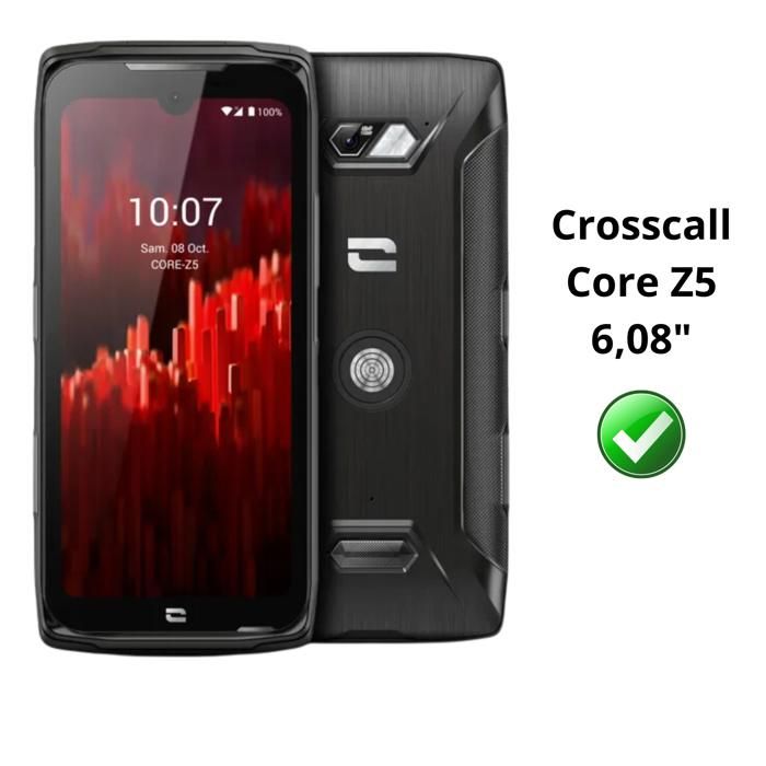 Crosscall X5 Verre Trempé Pour Crosscall Core X4 / Core X5 [Pack 2] Film Vitre Protection Ecran Phonillico Crosscall Accessoires