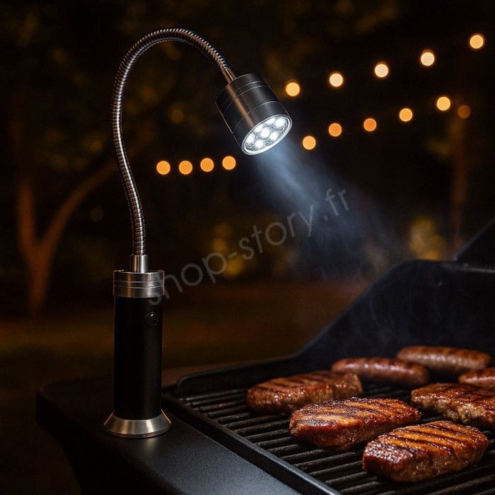 HENGBIRD Lot De 2 Lampes LED Barbecue - Magnétique 360° Rotation Flexible Pour Grill Camping