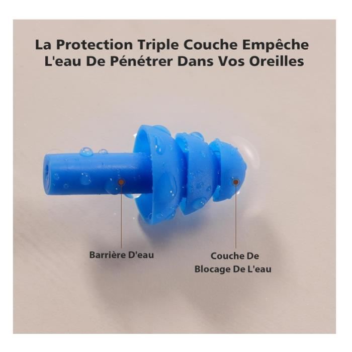 24 Bouchons D'Oreille En Silicone Moulables Réutilisables – Anti-Bruit & Imperméables – Sommeil, Natation, Avion, Travail – Lot De 12 Paires + Boîte