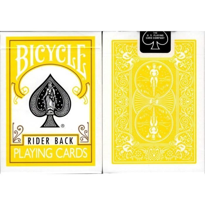 1 Jeu De Cartes À Jouer Jaune Rider Back (Jaune) Édition Standard[n170 ...