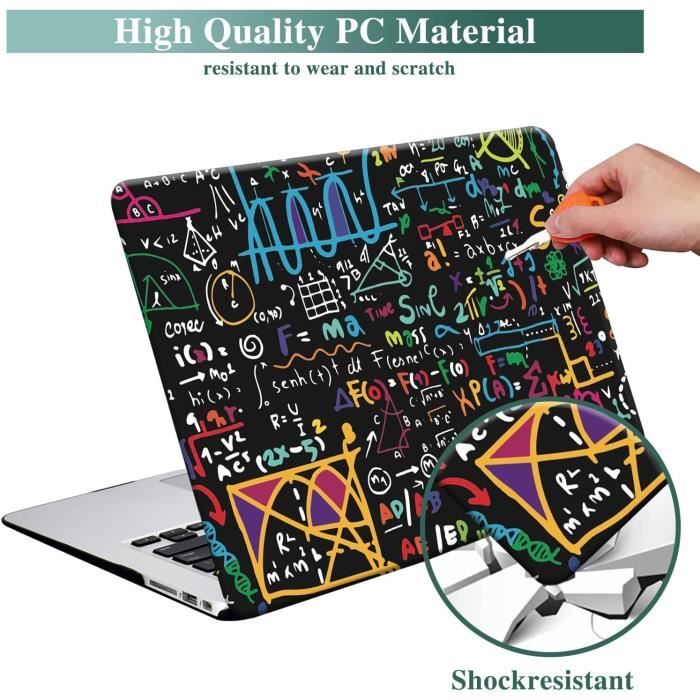 Coque Rigide Compatible avec Macbook Air 15 Pouces Modèle A2941 M2 2023 avec Liquid Retina Display Touch ID, Ultra Slim Mat Étui Plastique et Housse de Clavier, Peinture Abstraite