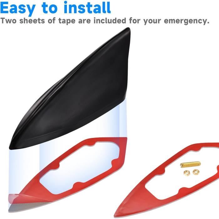 Antenne De Voiture En Forme D'aileron De Requin - Couleur Argent